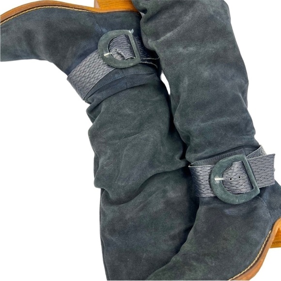 WHISTLES LONDON Leather Suede Knee High Boots - Picture 1 of 13